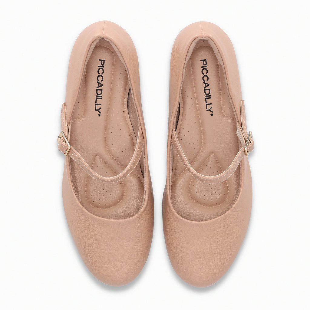 Zapato Mary Jane Mujer Nude Laura 01 Piccadilly