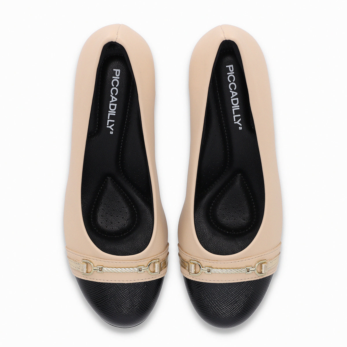 Zapato Mujer Beige/Negro Laura 02 Piccadilly