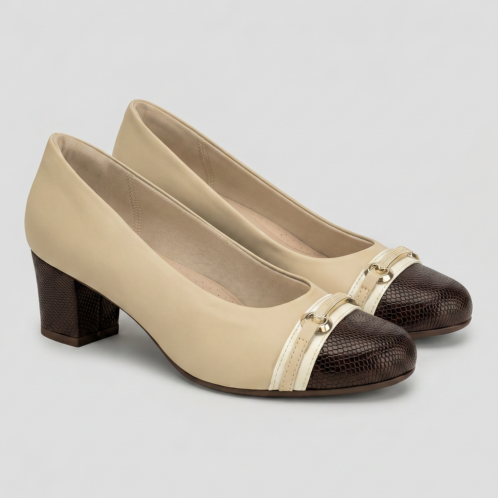 Zapato Mujer Nude/Chocolate Laura Piccadilly