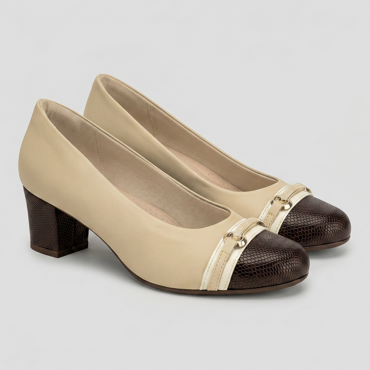 Zapato Mujer Nude/Chocolate Laura Piccadilly