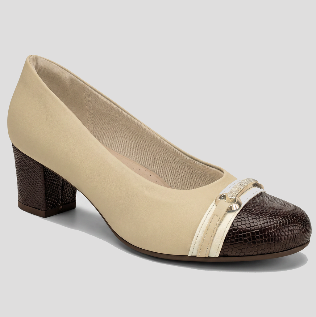 Zapato Mujer Nude/Chocolate Laura Piccadilly