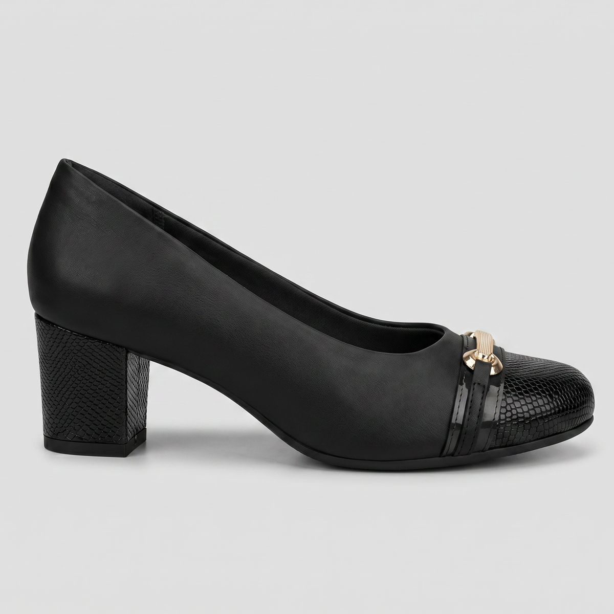Zapato Mujer Negro/Dorado Laura Piccadilly