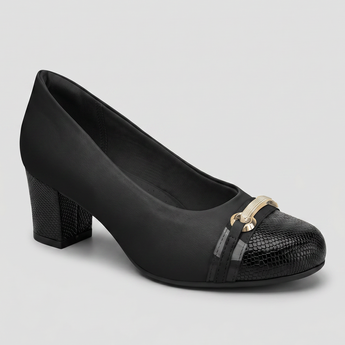 Zapato Mujer Negro/Dorado Laura Piccadilly