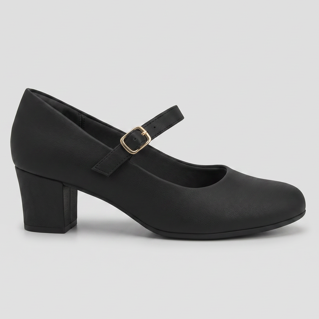 Zapato Mary Jane Mujer Negro Laura 04 Piccadilly