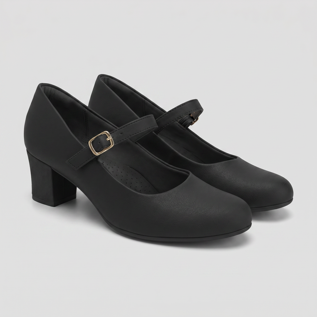 Zapato Mary Jane Mujer Negro Laura 04 Piccadilly