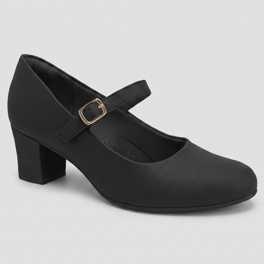 Zapato Mary Jane Mujer Negro Laura 04 Piccadilly