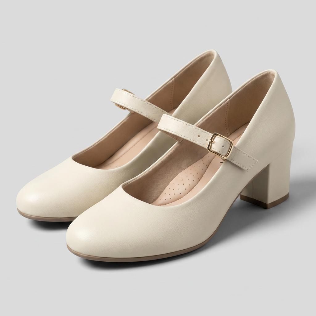 Zapato Mary Jane Mujer Crema Laura 04 Piccadilly