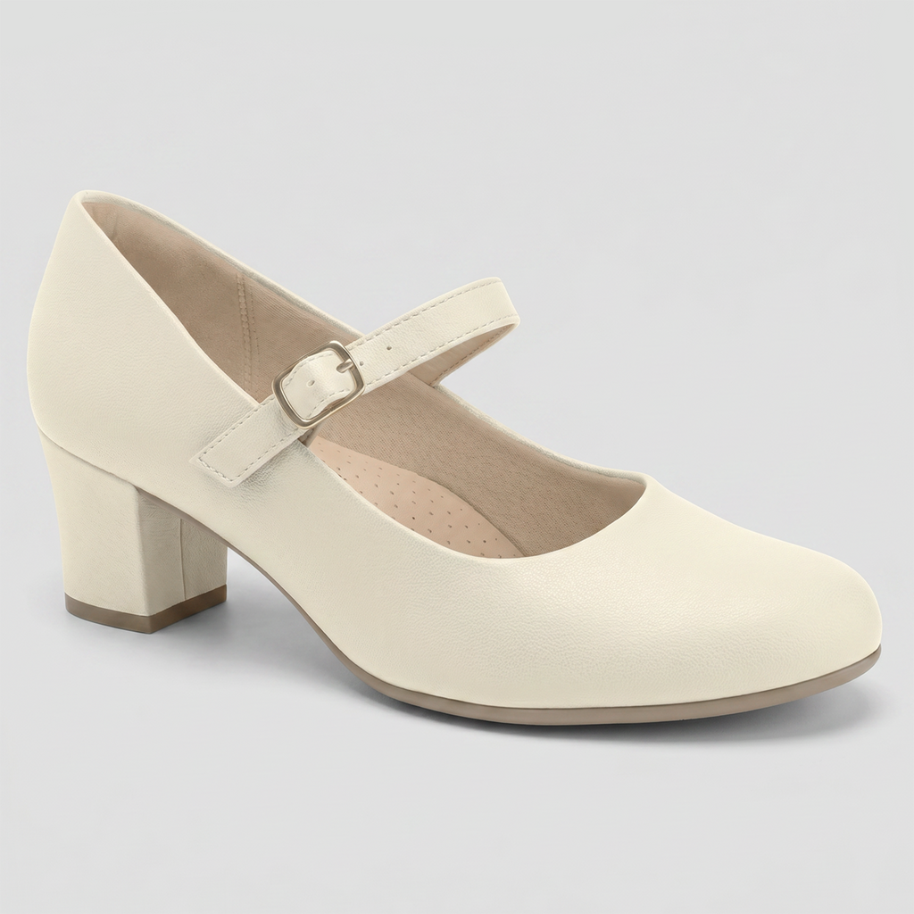 Zapato Mary Jane Mujer Crema Laura 04 Piccadilly