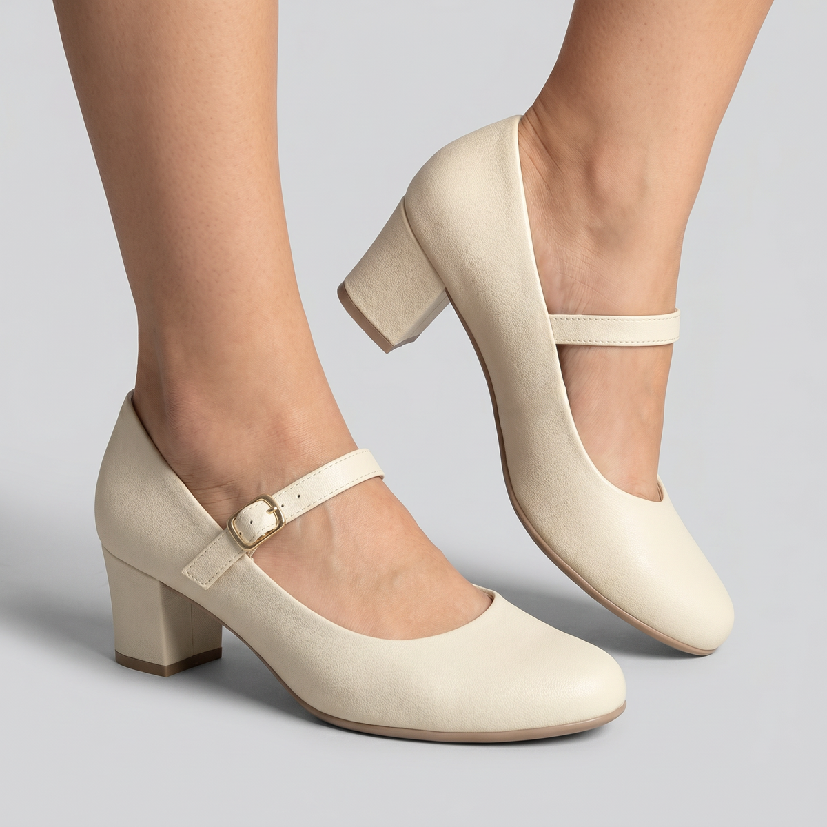 Zapato Mary Jane Mujer Crema Laura 04 Piccadilly