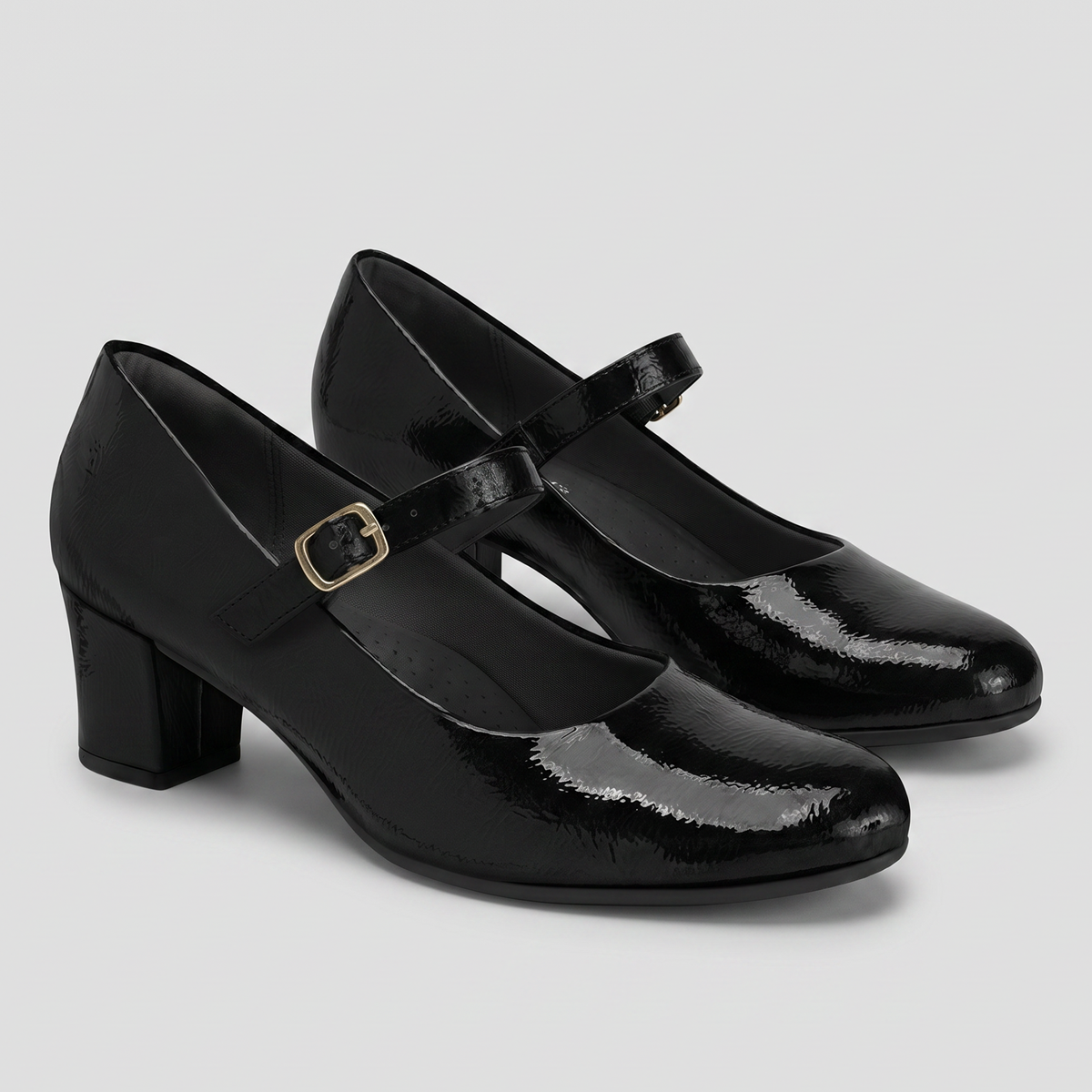 Zapato Mary Jane Mujer Negro/Charol Laura 04 Piccadilly
