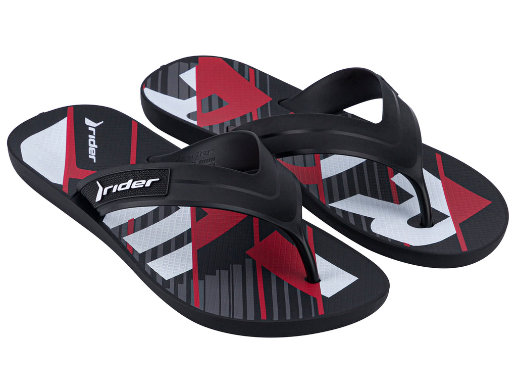 Sandalia Hombre Negro  Graphics Rider