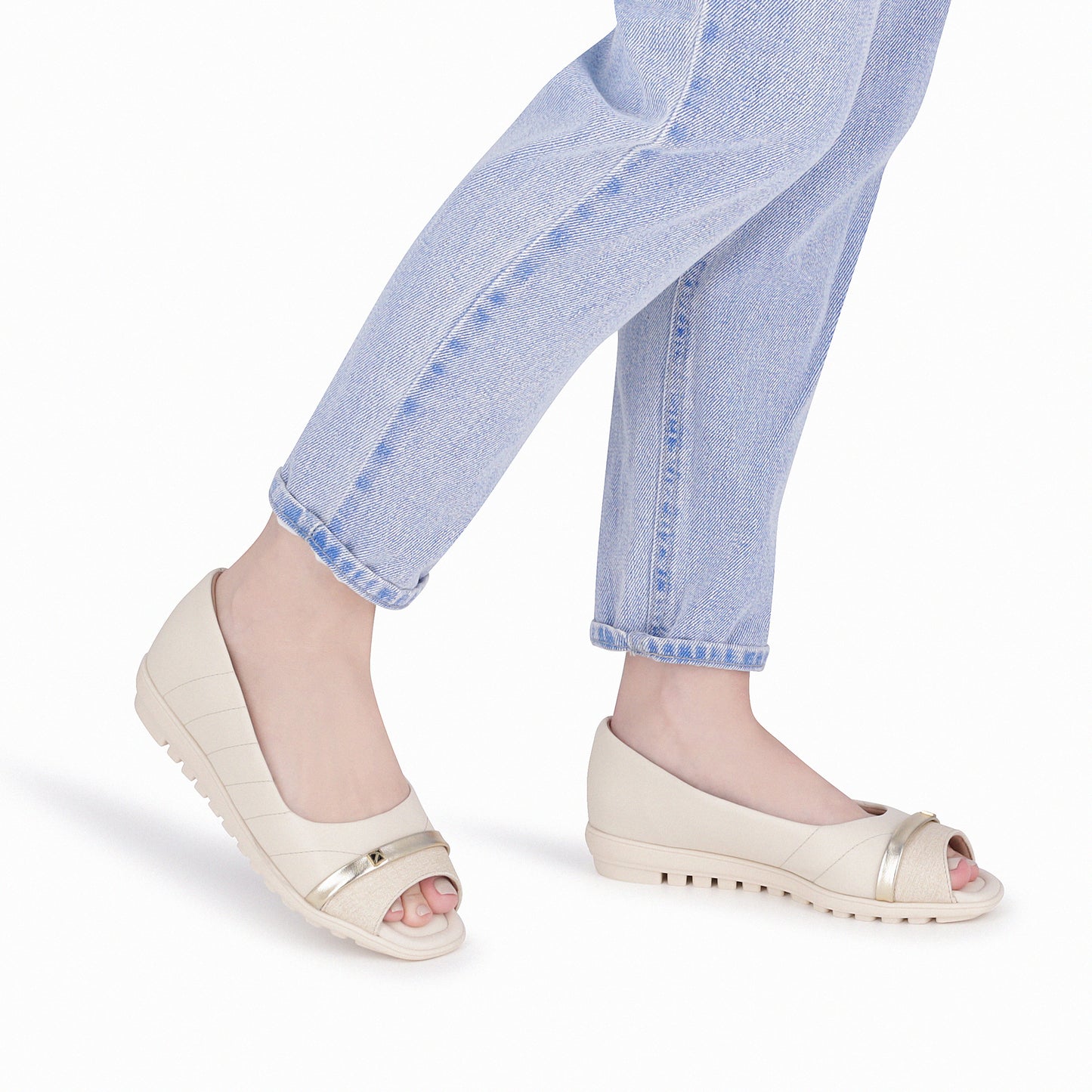 Zapato Mujer Crema Aline Piccadilly