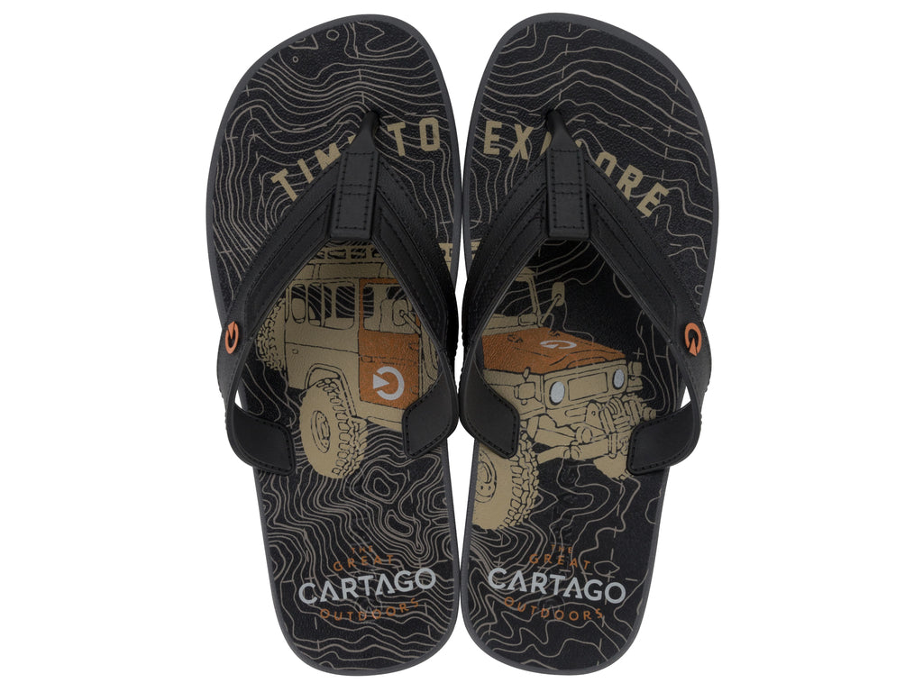 Sandalia Hombre Negro/Gris Dakar Cartago