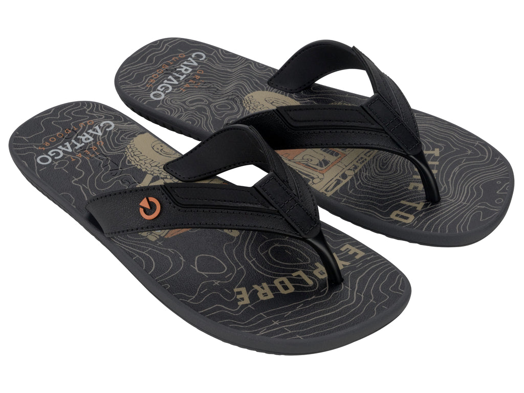 Sandalia Hombre Negro/Gris Dakar Cartago