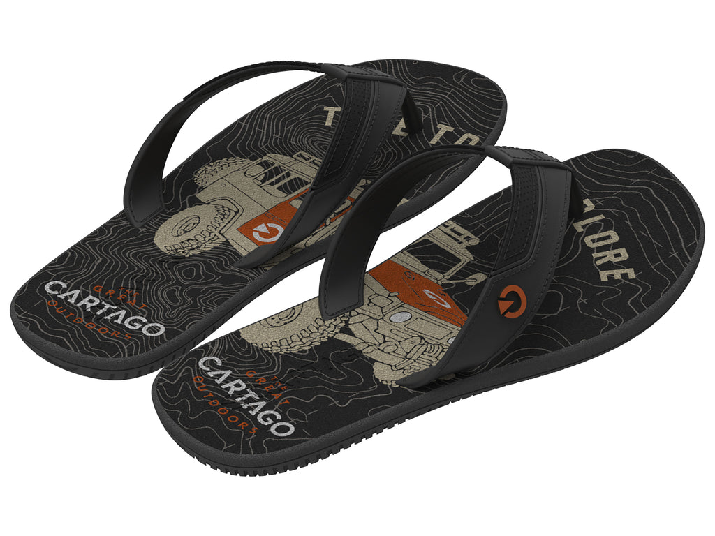 Sandalia Hombre Negro/Gris Dakar Cartago