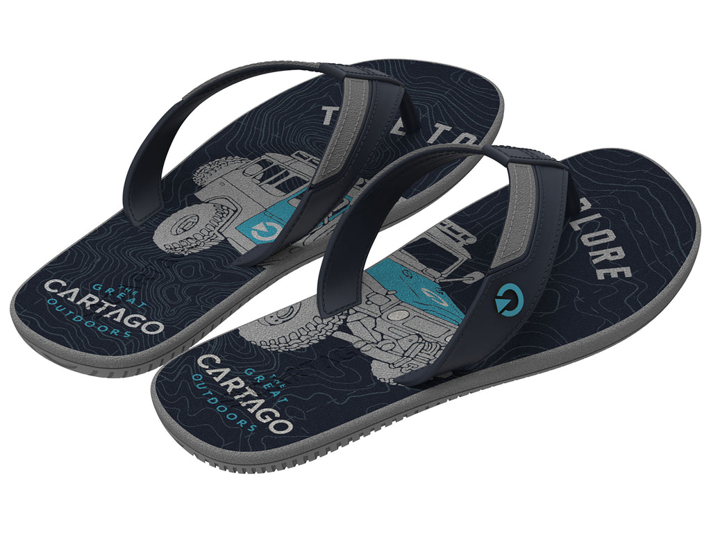 Sandalia Hombre Gris/Azul Dakar Cartago