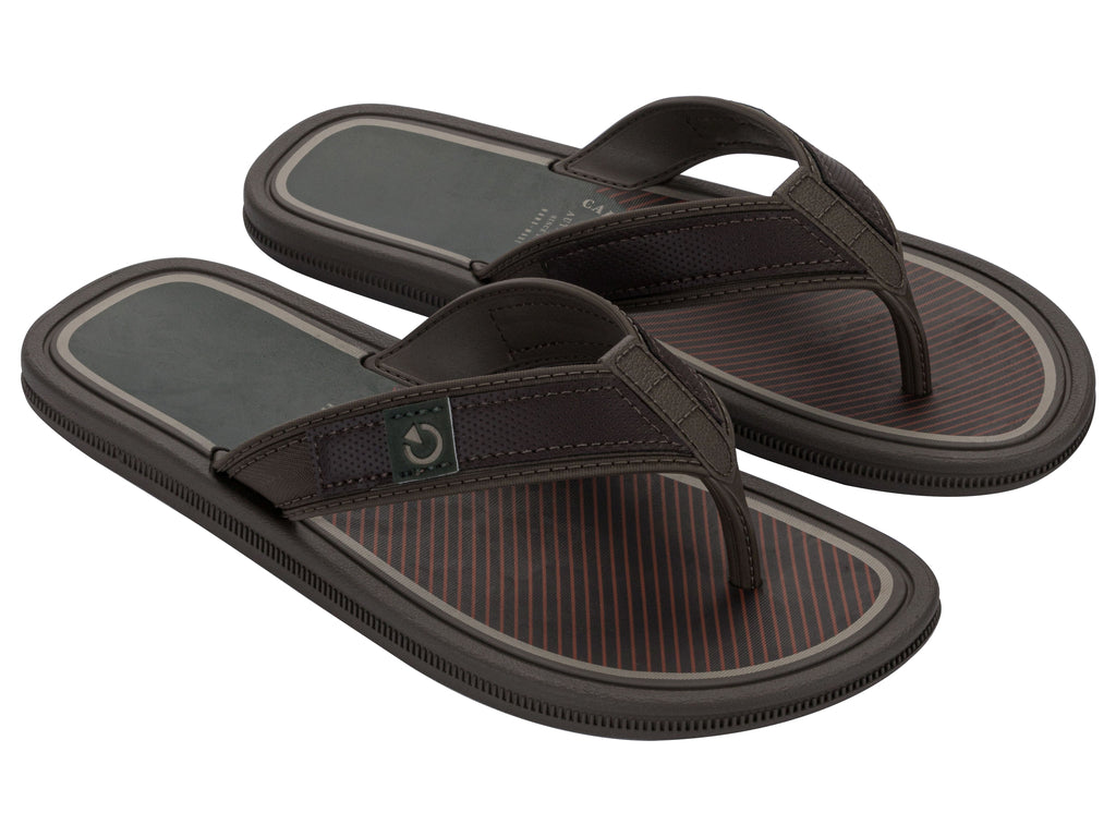 Sandalia Hombre Café/Verde Maiorca Esencial Cartago