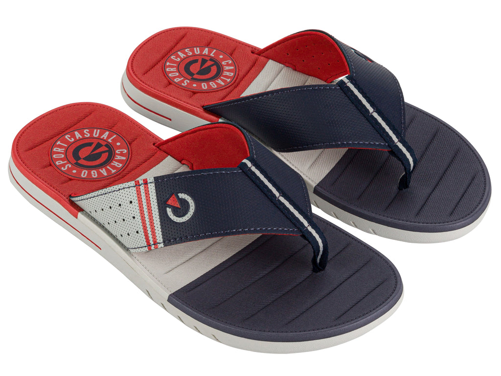 Sandalia Hombre Azul/Rojo Sevilla Cartago