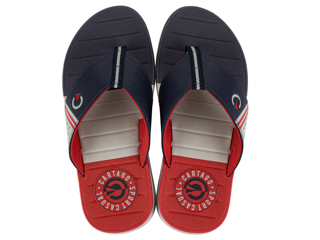 Sandalia Hombre Azul/Rojo Sevilla Cartago