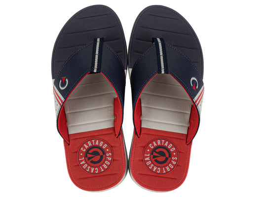 Sandalia Hombre Azul/Rojo Sevilla Cartago