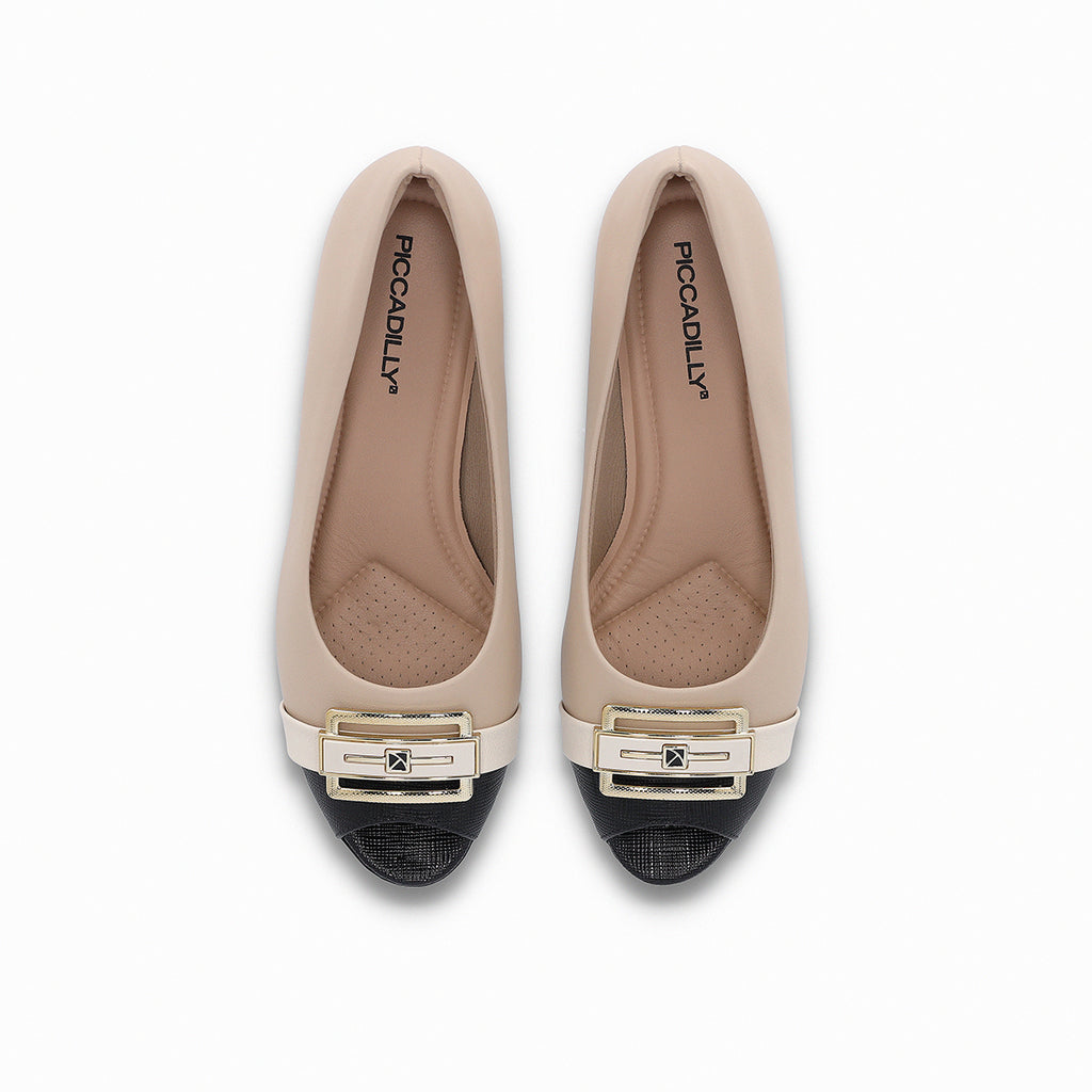 Zapato Mujer Marfil/Negro Diana Piccadilly