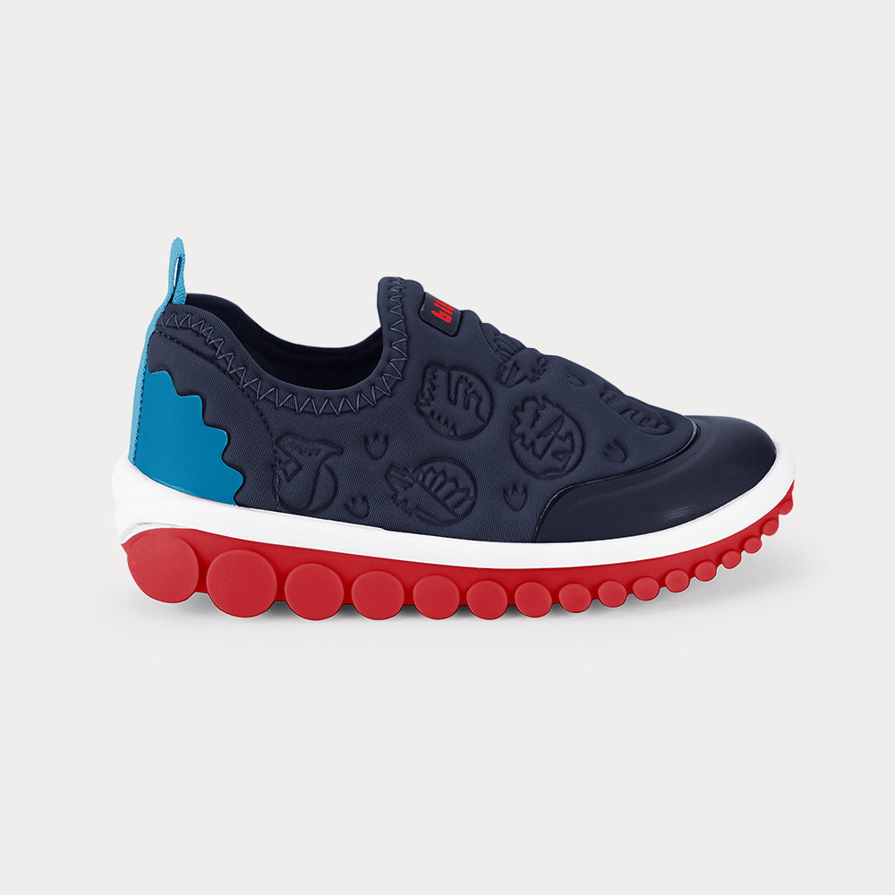 Zapatilla Infantil Azull Marino Dinosaurio Bibi