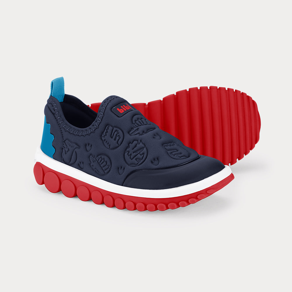 Zapatilla Infantil Azull Marino Dinosaurio Bibi