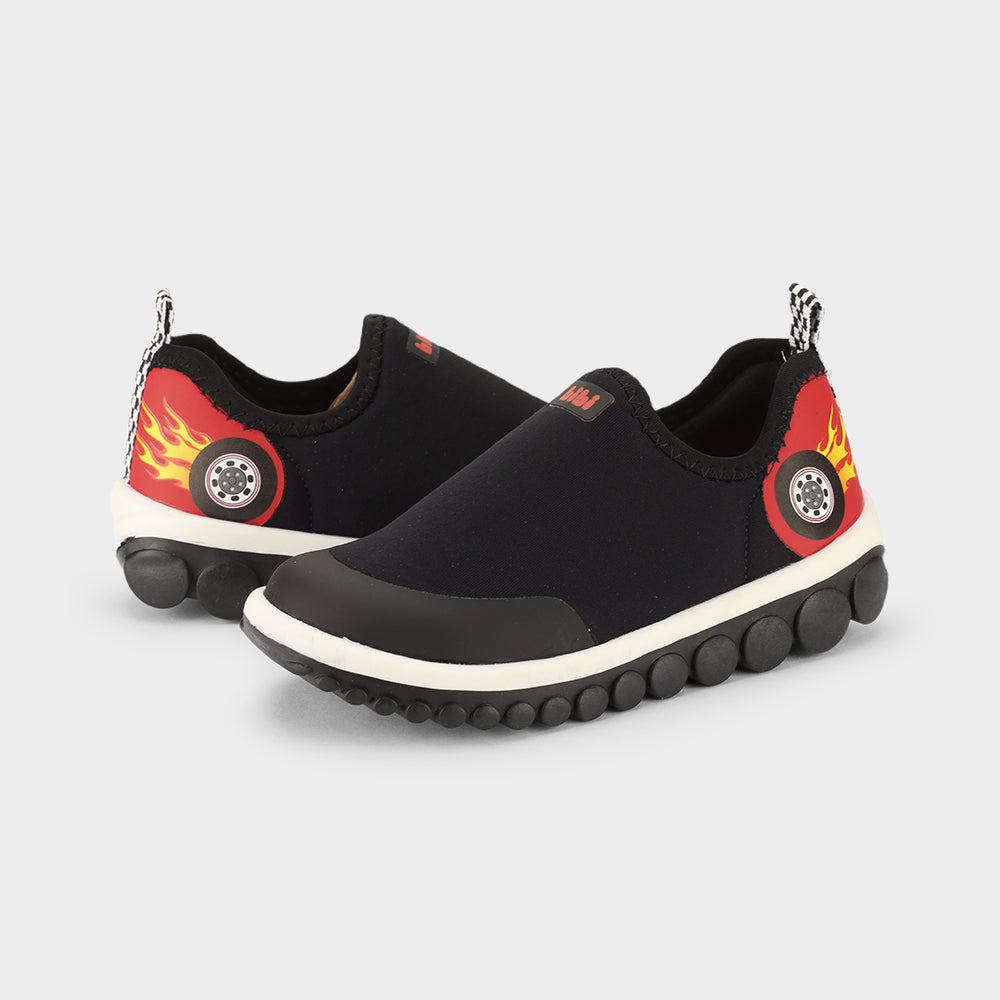 Zapatilla Infatil Negro/Rojo Roller 2.0 Bibi