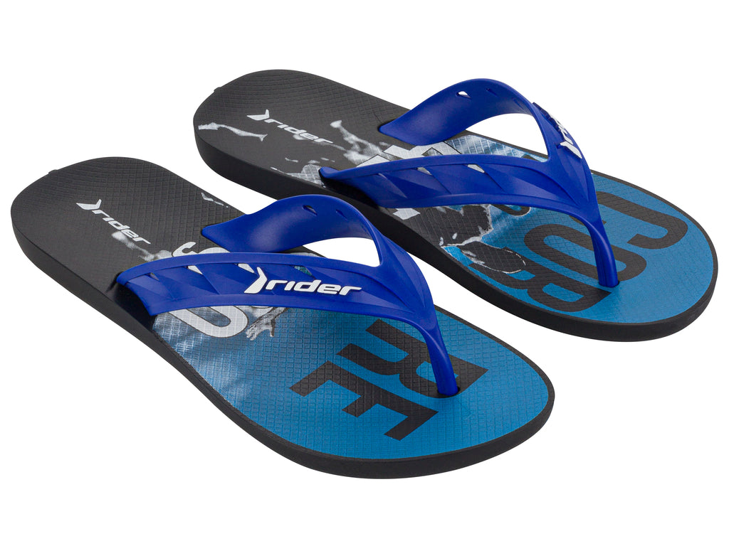 Sandalia Hombre Negro/Azul Street Rider