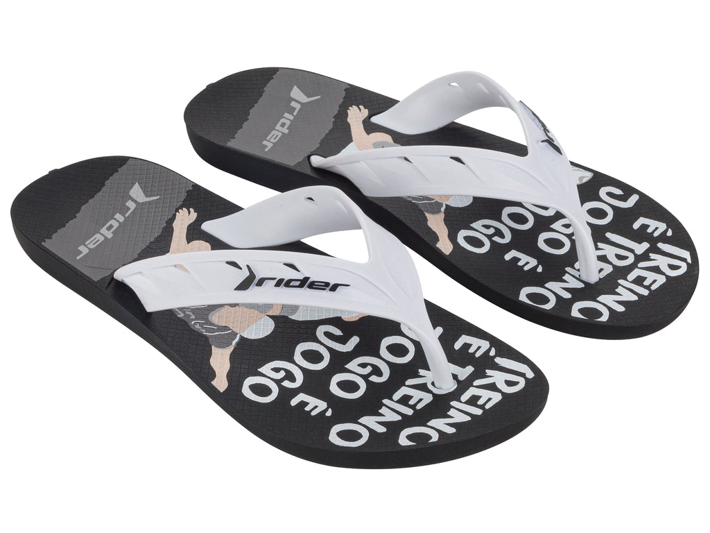 Sandalia Street Negro/Blanco  Rider