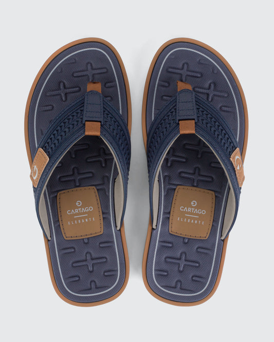 Sandalia Hombre Azul Lyon Cartago