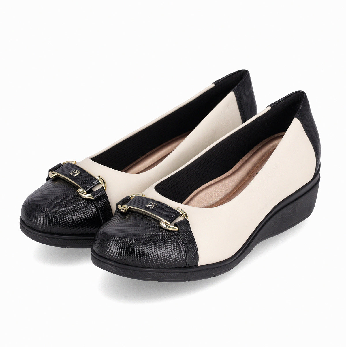 Zapato Mujer Negro/Crema Beth 02 Piccadilly