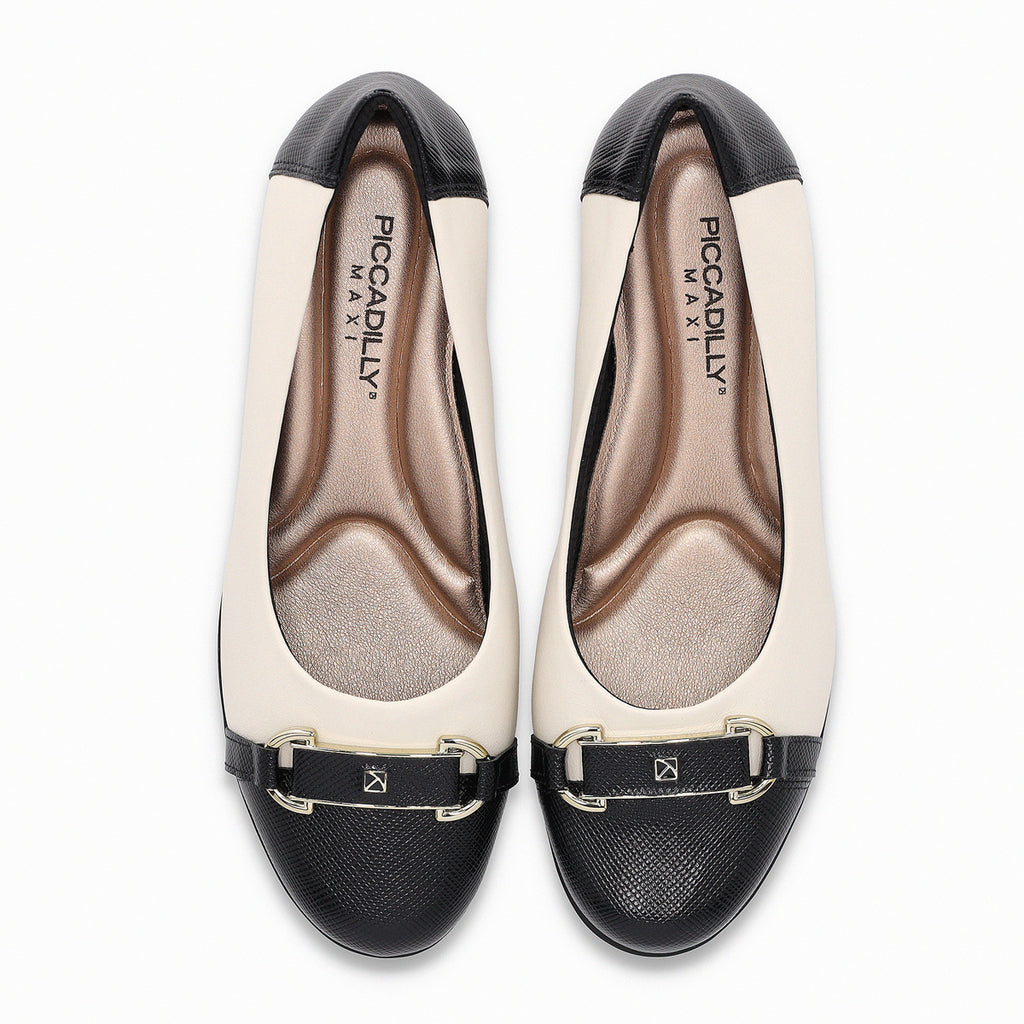 Zapato Mujer Negro/Crema Beth 02 Piccadilly