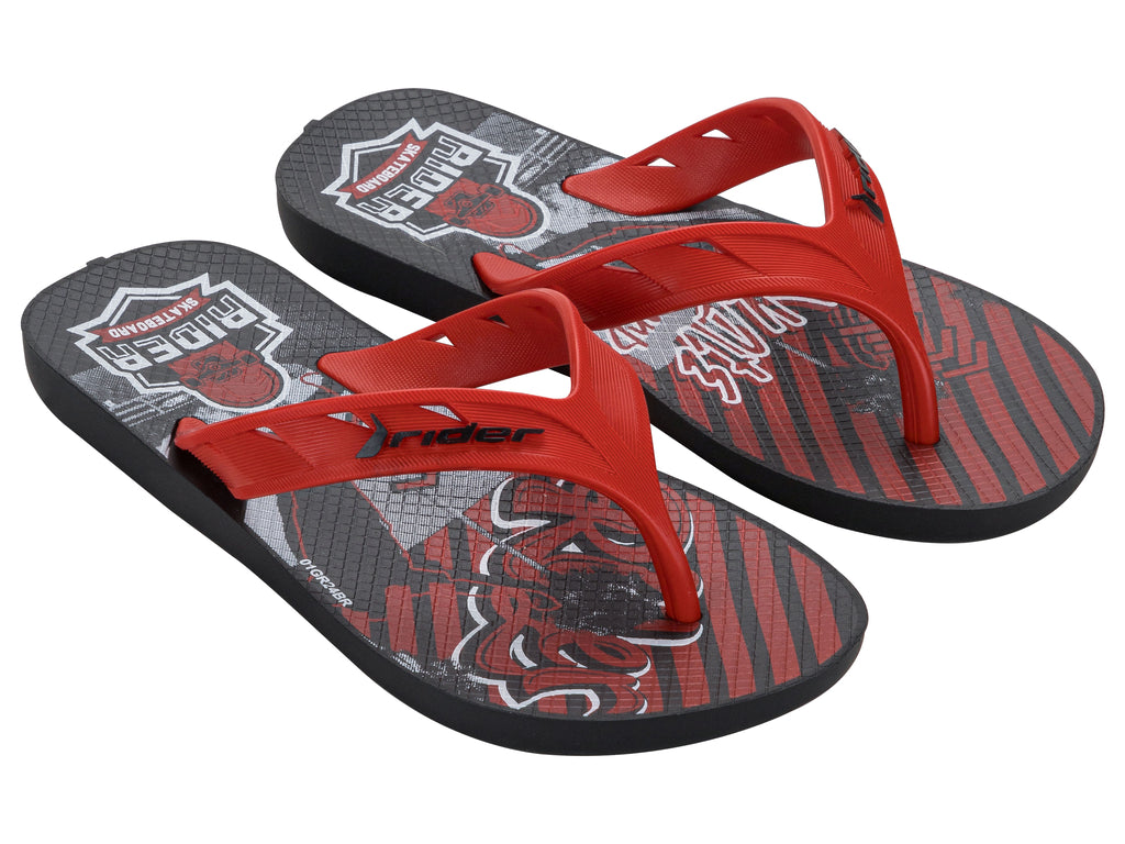 Sandalia Niño Negro/Rojo Street Joy Rider