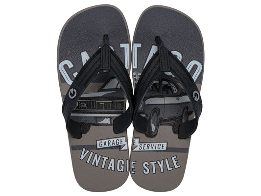 Sandalia Infantil Gris/Negro Atlanta Cartago