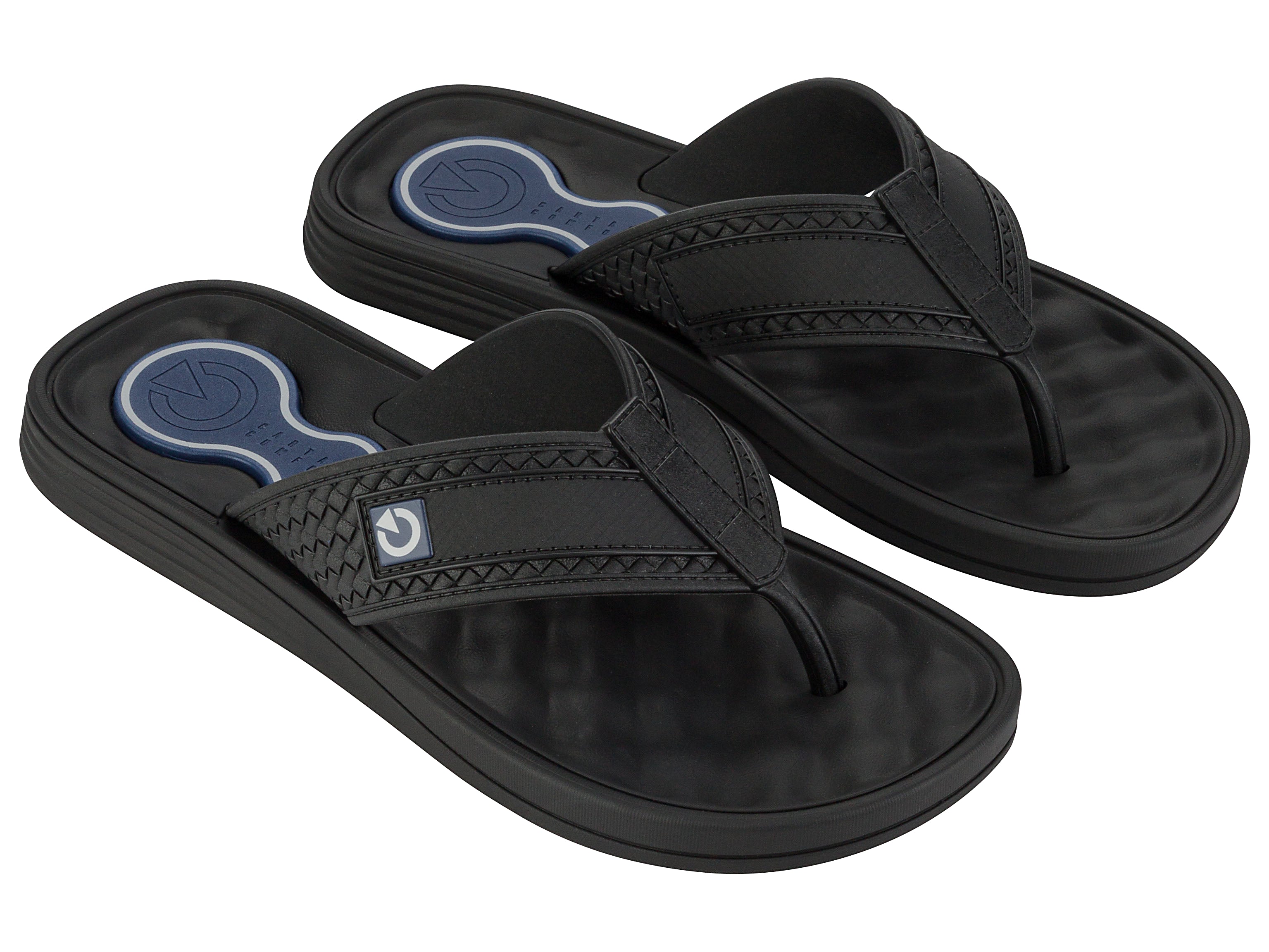 Sandalia Hombre Negro/Azul Egeu 084 Cartago