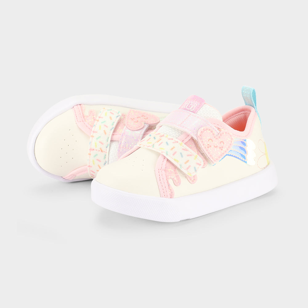 Zapatilla Infantil Blanco/Rosa Agility 2 Bibi