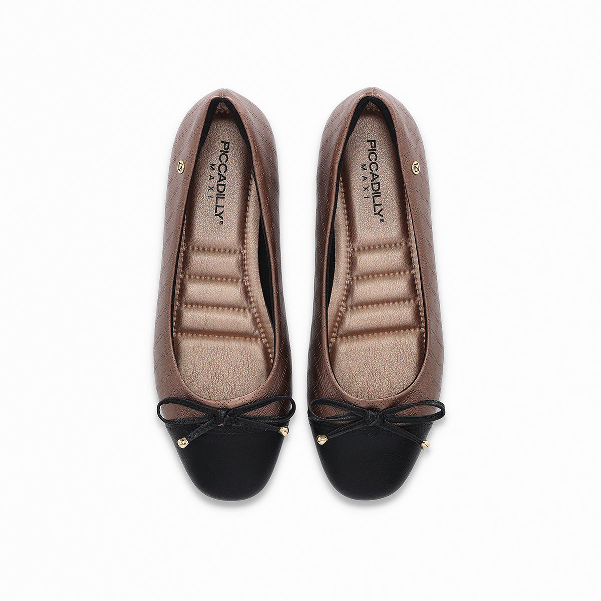 Ballerina Mujer Negro/Bronce Michelle 02 Piccadilly