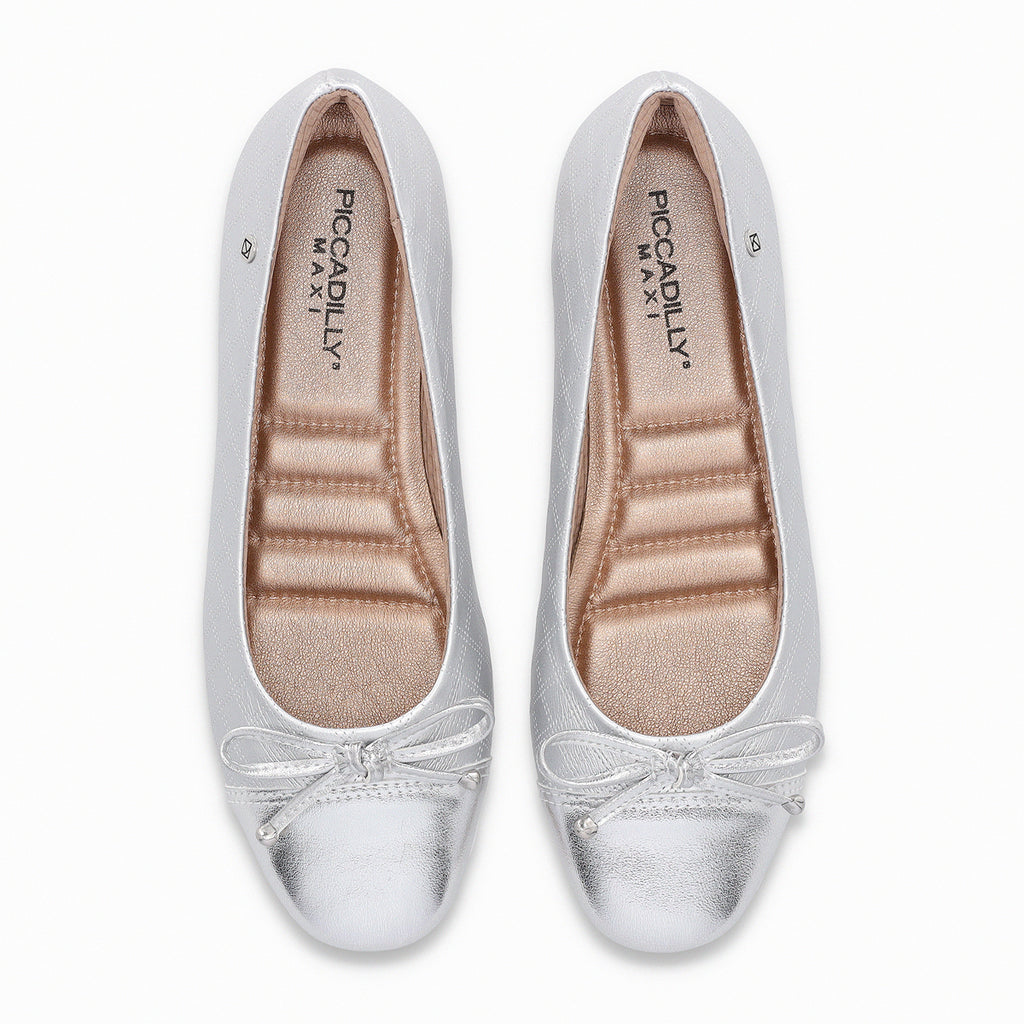 Ballerina Mujer Plateado Michelle Piccadilly