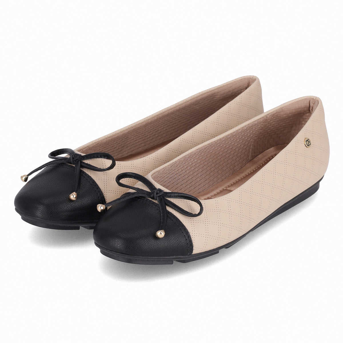 Ballerina Mujer Nude/Negro Michelle Piccadilly