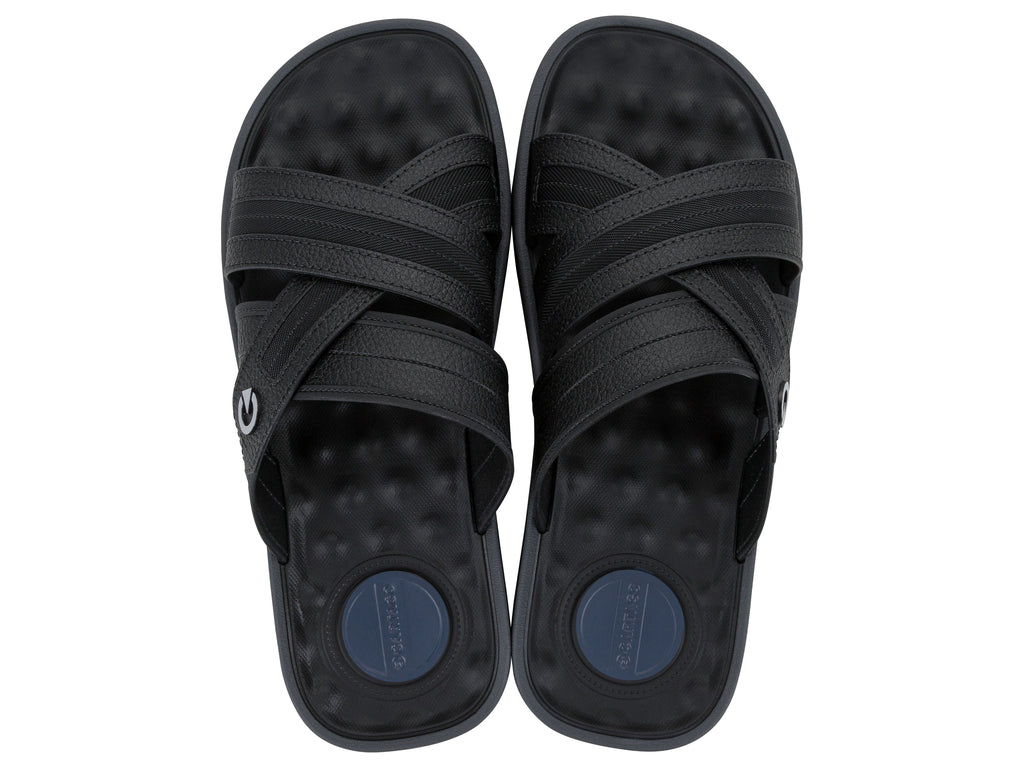 Sandalia Hombre Negro Alabama Slide Cartago