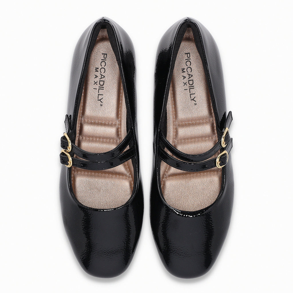 Ballerina Mary Jane Mujer Negro Michelle Piccadilly