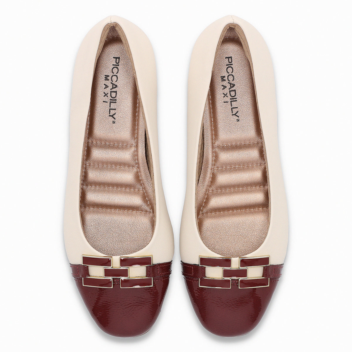Ballerina Mujer Crema/Burdeo Michelle 05 Piccadilly