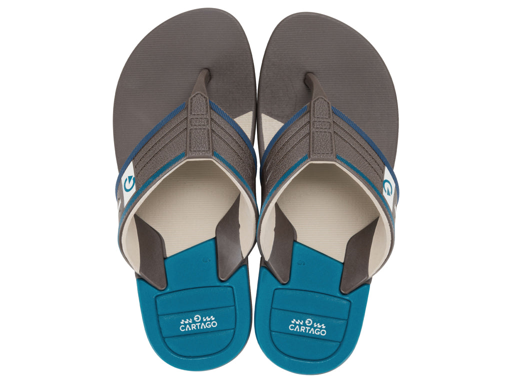 Sandalia Niño Azul/Beige Dallas Cartago