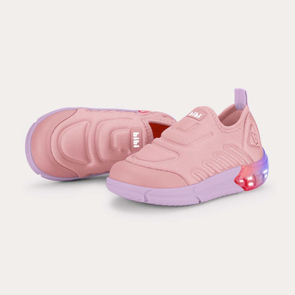 Zapatilla Infantil Plateado/Rosa Space Bibi