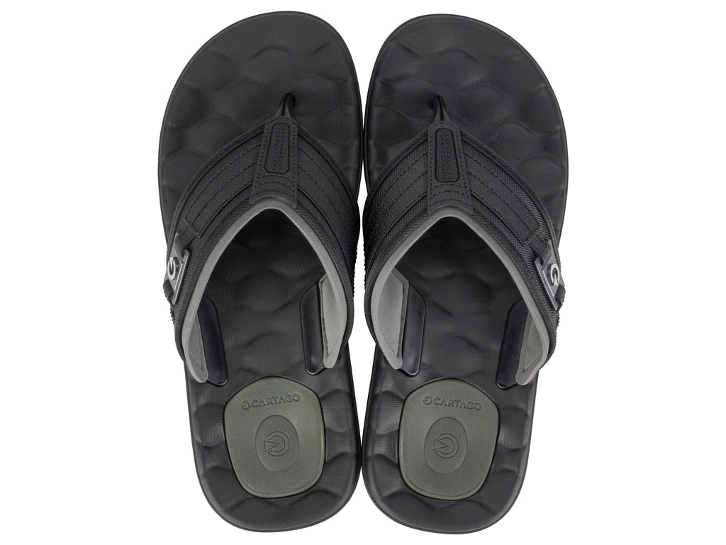 Sandalia Hombre Negro/Gris Egeu II Cartago