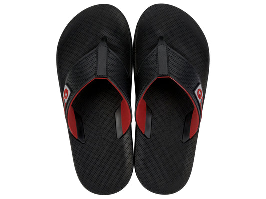 Sandalia Hombre Negro/Rojo Siena Cartago