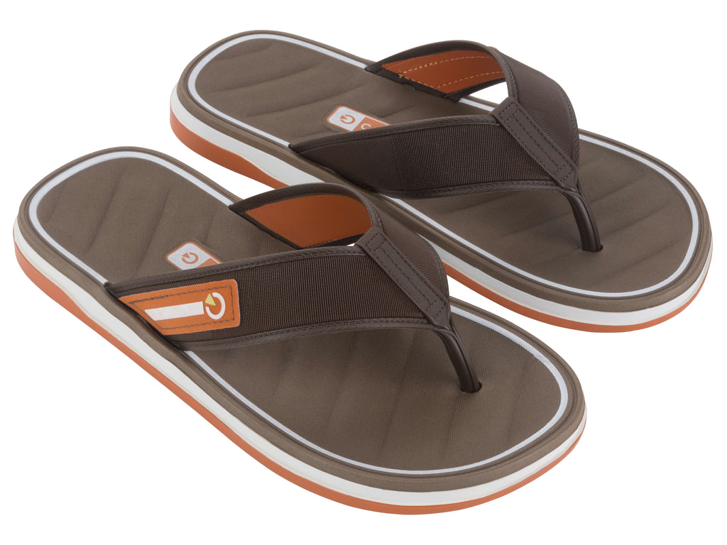 Sandalia Hombre Blanco/Marrón Malaga Cartago