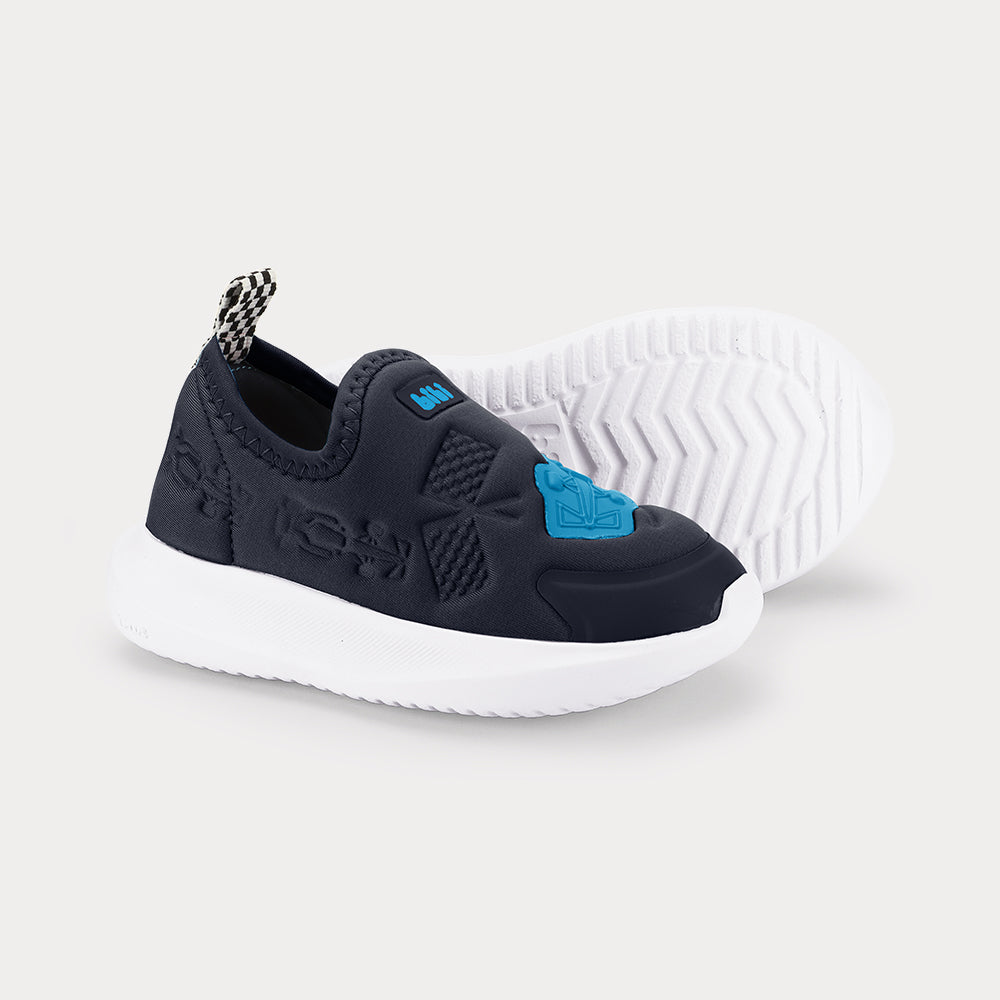 Zapatilla Infantil Azul/Negro Flash Bibi