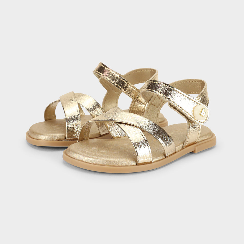 Sandalia Infantil Dorado Shine Bibi